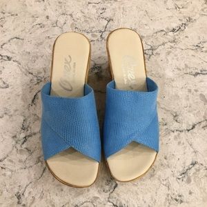 Size 7 Onex Christina2 Turquoise Iguana Shoes